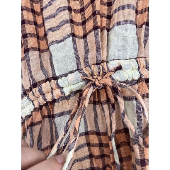 We the Free (Free People) Pacific Dawn Plaid Top Size Large - Picture 5 of 7